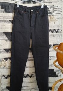 H&M High Waisted Black Jeans